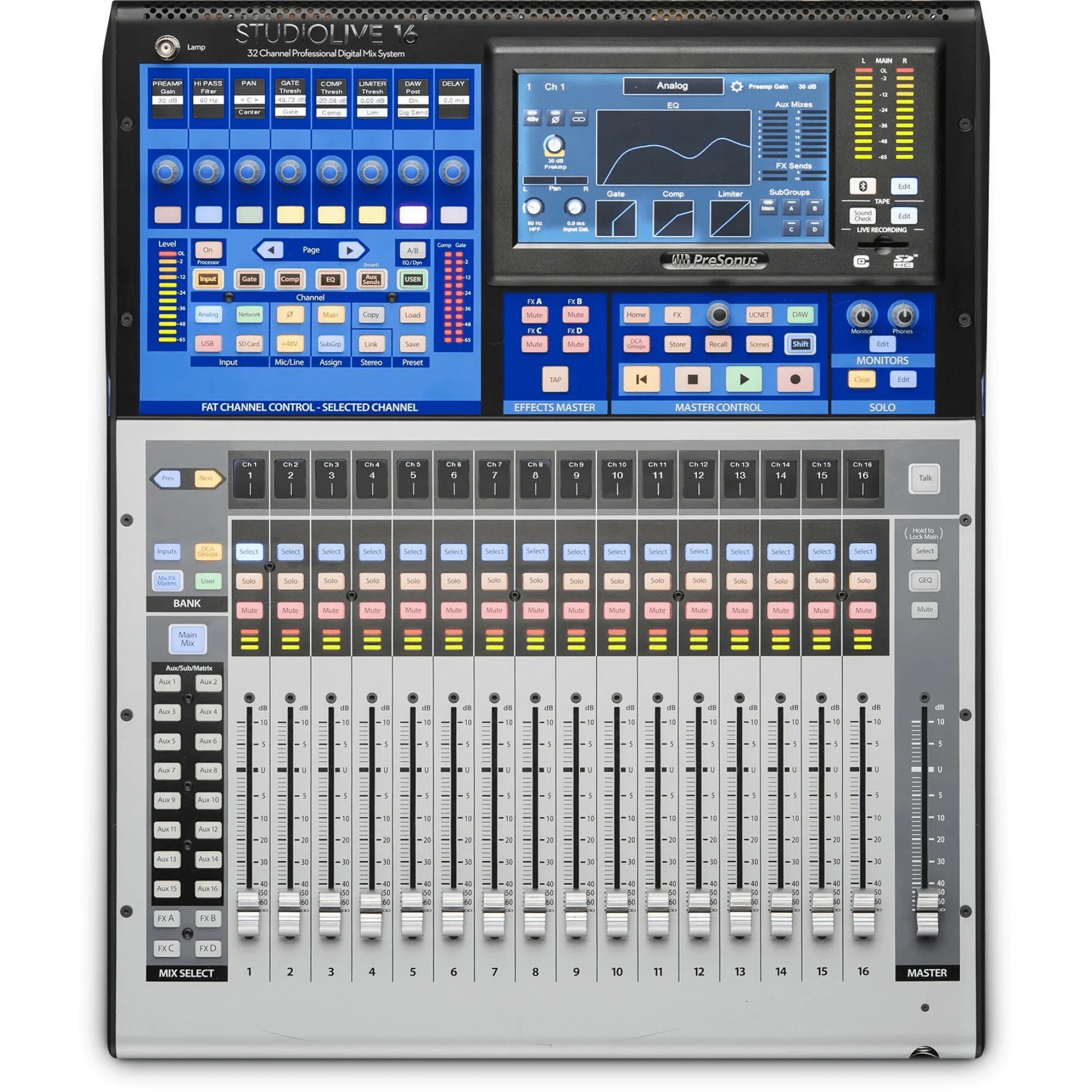 Presonus StudioLive 16 Series III 24 Input (16 XLR) Digital Console w QMIX Monitoring from IOS