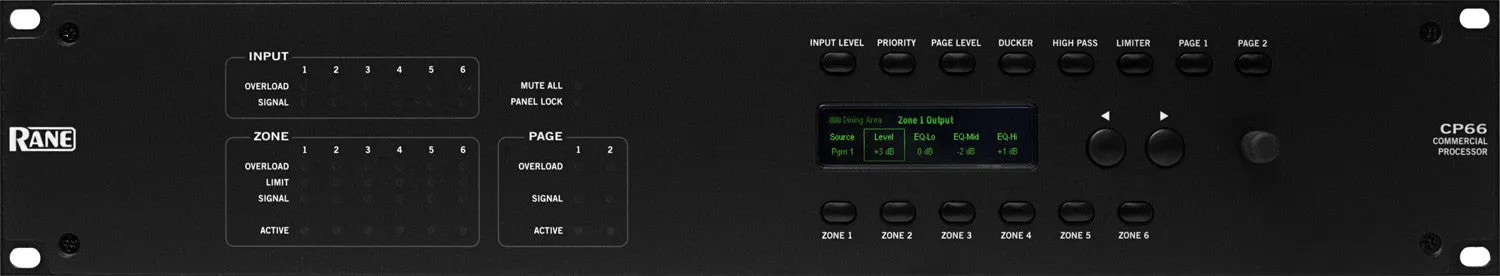 Rane CP66 Commercial Processor