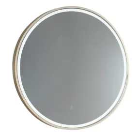 Remer Sphere 600mm-800mm LED Mirror Brushed Brass Frame