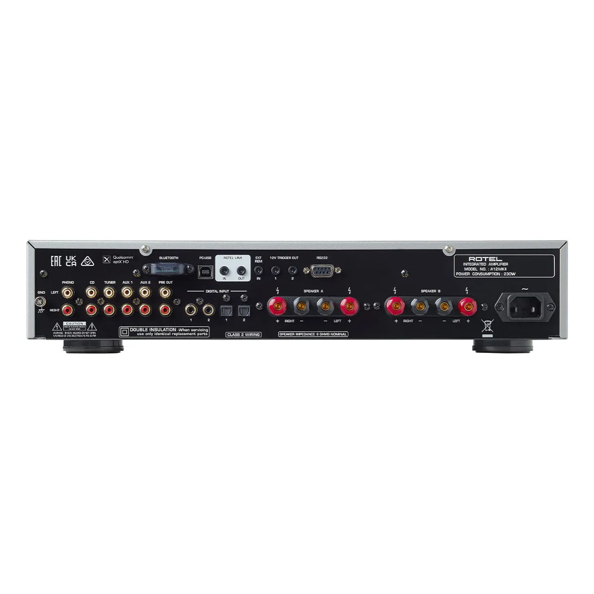 Rotel A12MKII Stereo Integrated Amplifier (Black)