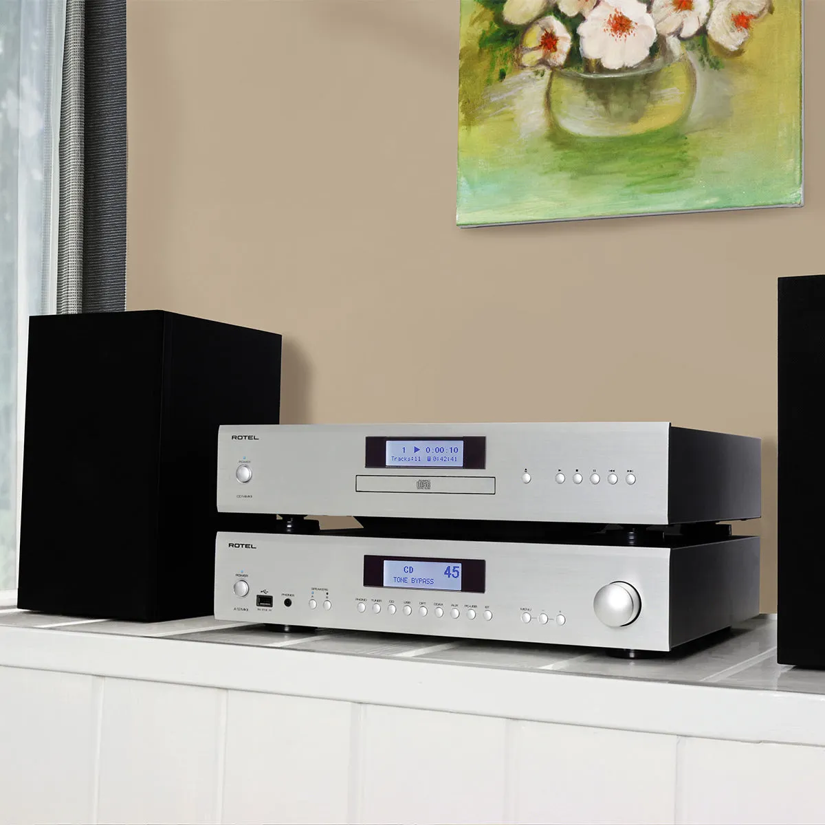 Rotel A12MKII Stereo Integrated Amplifier (Silver)