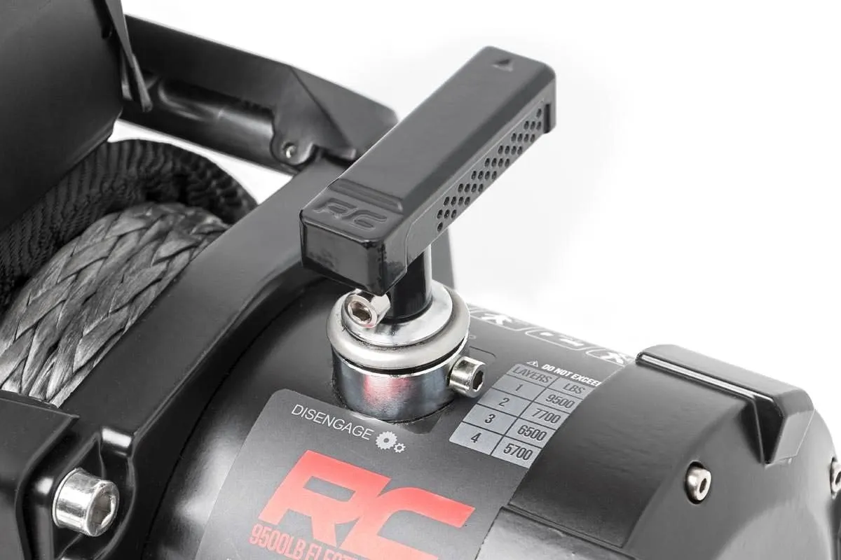 Rough Country PRO12000S Synthetic Rope Electric Winch - 12,000 lbs. 85 ft. Line Length