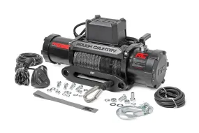 Rough Country PRO12000S Synthetic Rope Electric Winch - 12,000 lbs. 85 ft. Line Length