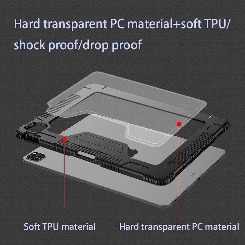 Rugged Smart Cover Kratos Case for iPad Pro 11", (2nd & 1st Gen)