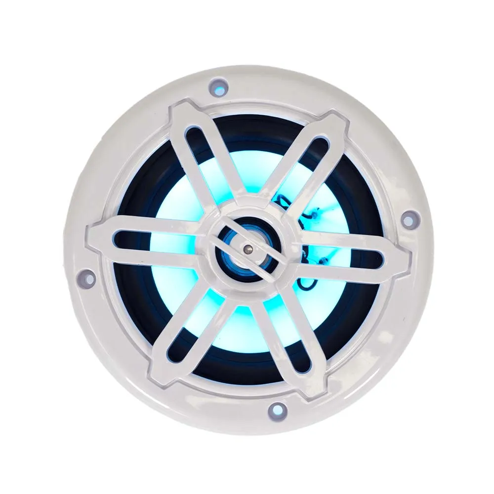 SA-525M01W-RGB - Pair of 5.25 Inch 100 Watt 2-Way Waterproof Boat/Marine Speakers with RGB Lights
