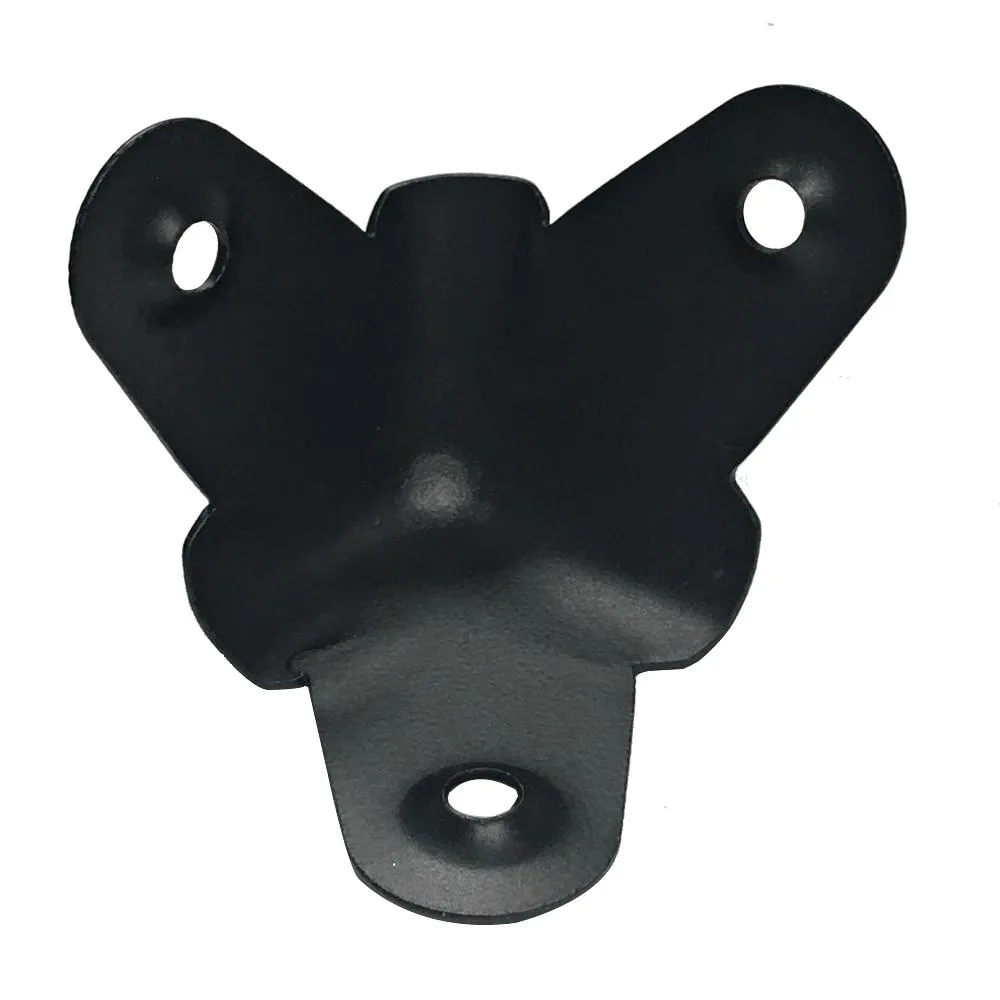 SACR507 - 8 Pack of Universal Black Metal Corners for PA Speakers and Subwoofer Cabinets - 4 Front and 4 Back Corners