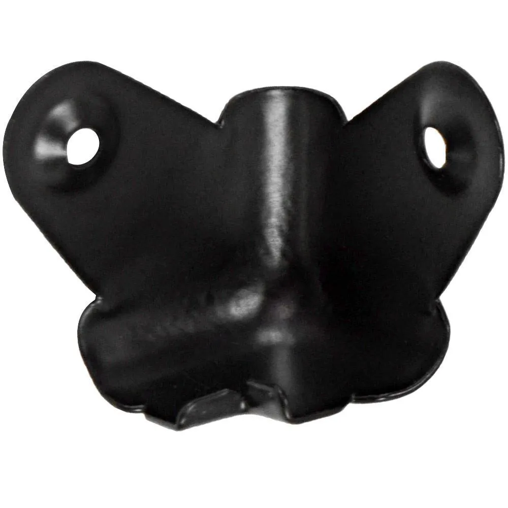 SACR507 - 8 Pack of Universal Black Metal Corners for PA Speakers and Subwoofer Cabinets - 4 Front and 4 Back Corners