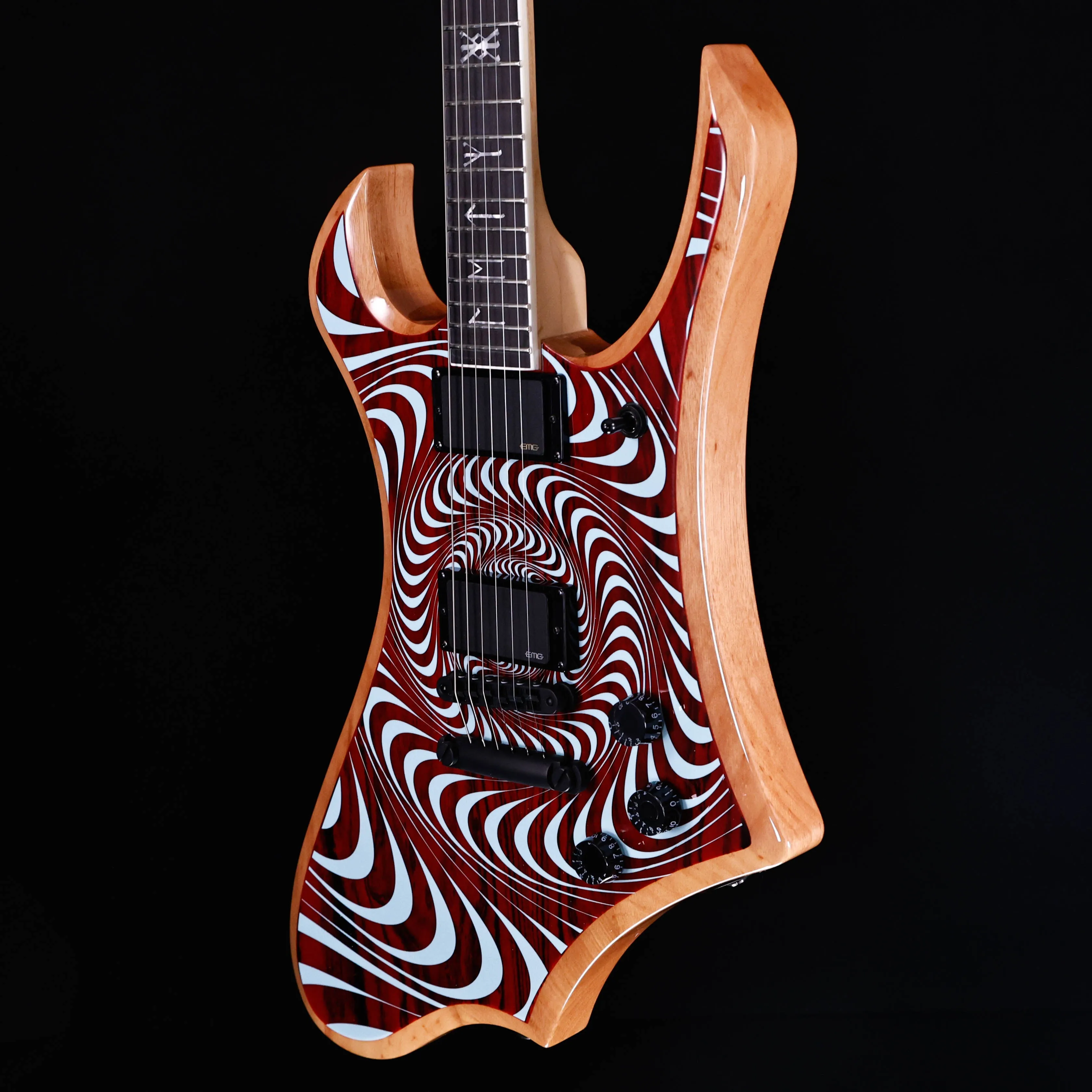 Schecter 4576 Zakk Wylde Audio Goregehn, Cocobolo Psychic Bullseye 8lbs 1.1oz