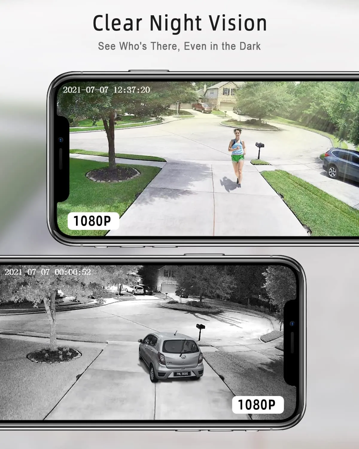 Solar Security Camera with1080p HD, Two-Way Audio, Smart Human Detection, Night Vision