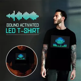 Sound Activated Light Up T-shirts Clothing