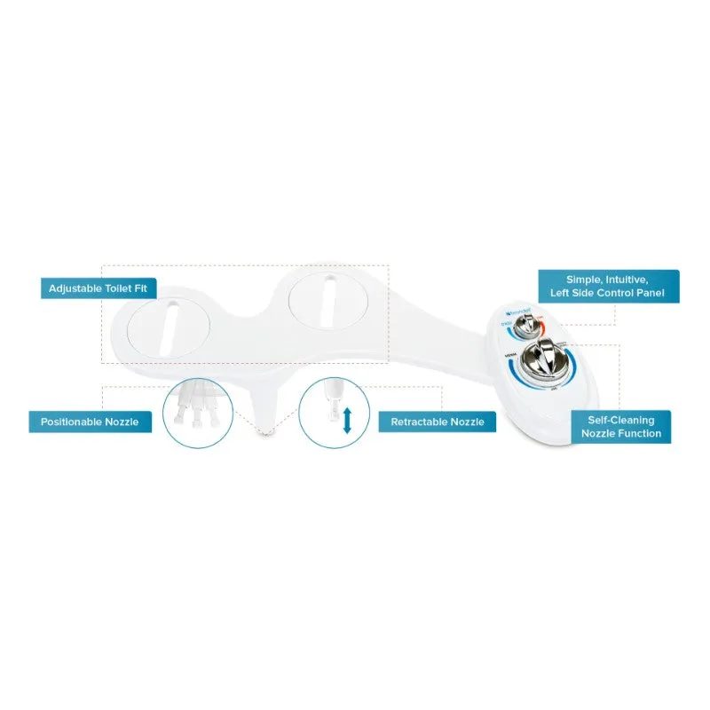 SouthSpa Bidet Toilet Attachment in White