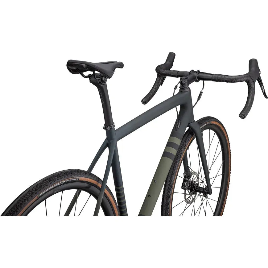SPECIALIZED CRUX Comp Complete Bike Gravel Sram Rival - SATIN FOREST GREEN/METALLIC DEEP LAKE