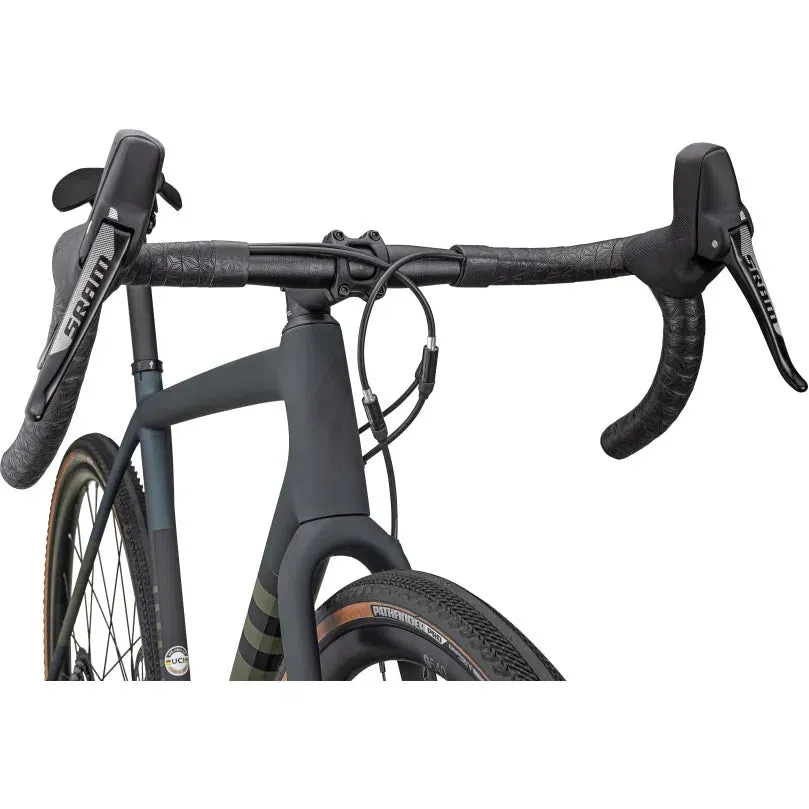 SPECIALIZED CRUX Comp Complete Bike Gravel Sram Rival - SATIN FOREST GREEN/METALLIC DEEP LAKE