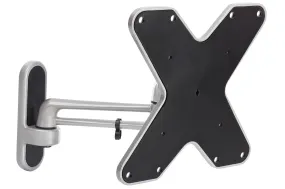 Swing Arm TV Wall Bracket 23" 24" 28" 32" 37" 40" 42" 43" Tilt 15° VESA Max 200x200 Silver