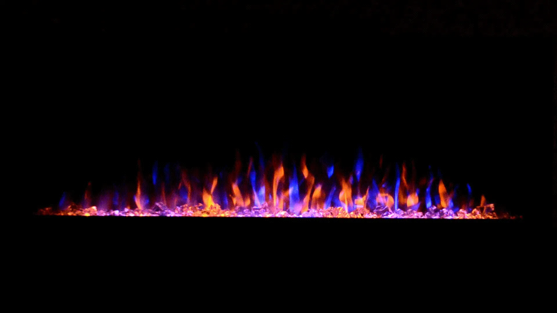 The Sideline Outdoor/Indoor 50 Inch Recessed/Wall Mounted Electric Fireplace (No Heat) 80017