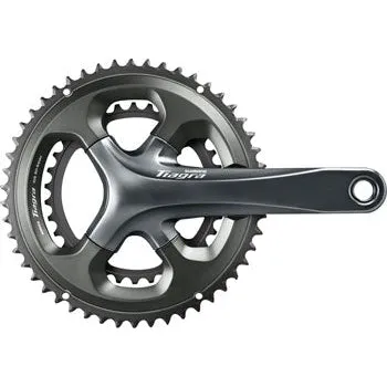 Tiagra FC-4700 Bicycle Crankset - 165mm, 10-Speed, 52/36t, 110 Asymmetric BCD, Hollowtech II Spindle Interface, Gray