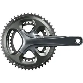 Tiagra FC-4700 Bicycle Crankset - 165mm, 10-Speed, 52/36t, 110 Asymmetric BCD, Hollowtech II Spindle Interface, Gray