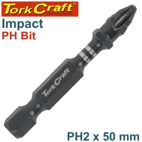 TORK CRAFT IMPACT PHIL.2 X 50MM POWER BIT BULK PH2 TCIPH0250B