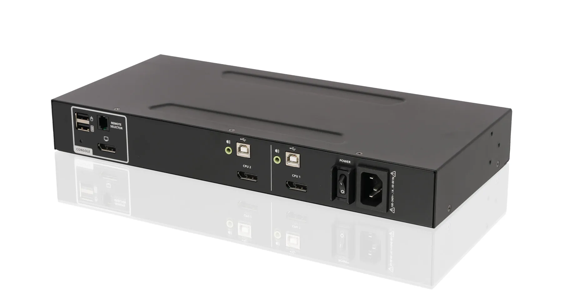 Universal 2-Port Single View DisplayPort/HDMI Secure KVM Switch Kit w/Audio