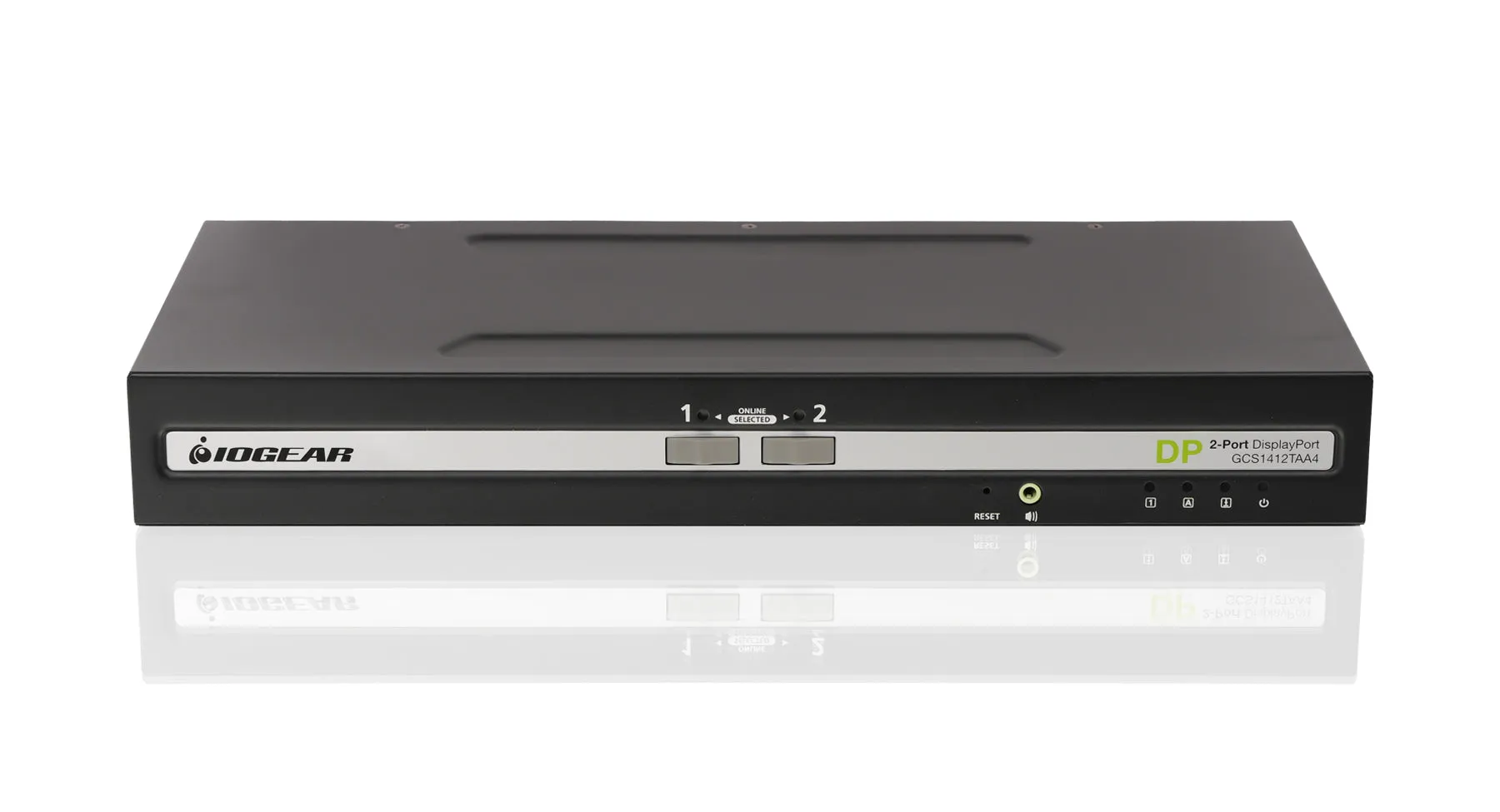 Universal 2-Port Single View DisplayPort/HDMI Secure KVM Switch Kit w/Audio