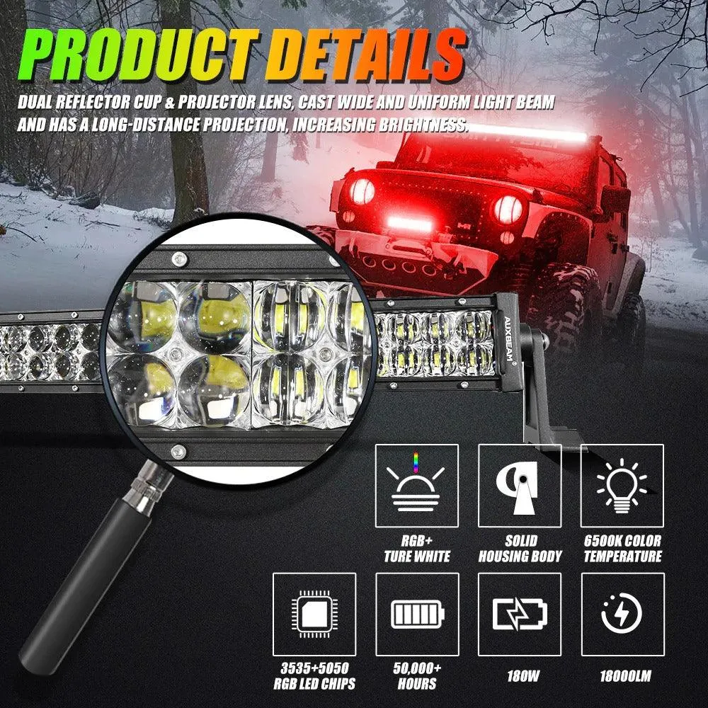 V-PRO SERIES RGBW OFF ROAD LED LIGHT BARS