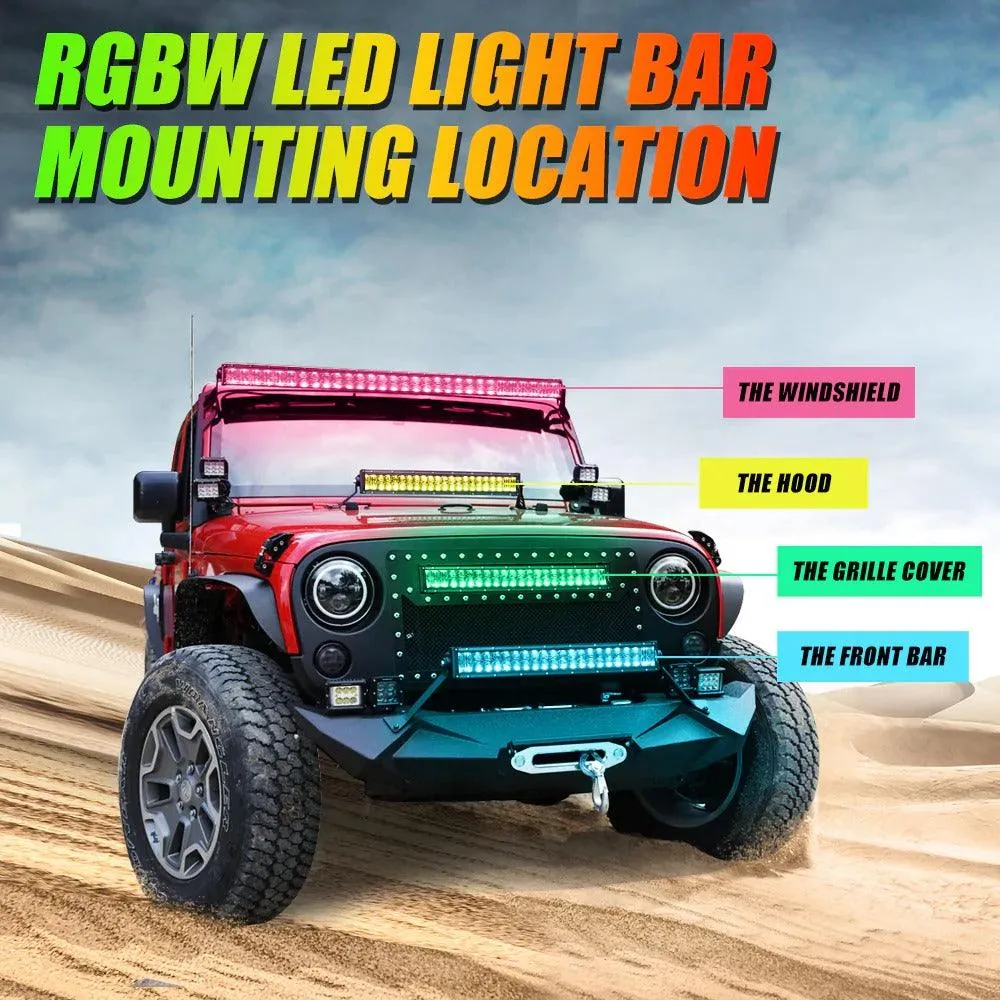 V-PRO SERIES RGBW OFF ROAD LED LIGHT BARS