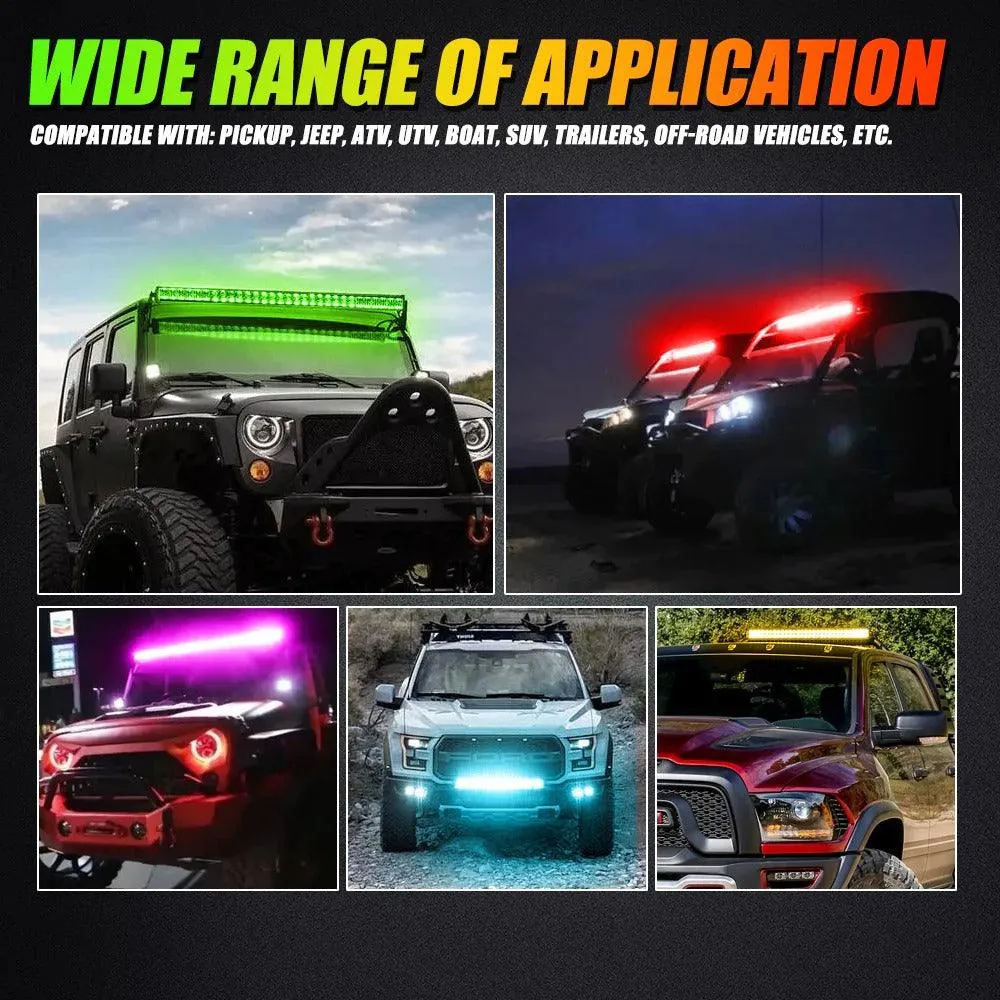 V-PRO SERIES RGBW OFF ROAD LED LIGHT BARS
