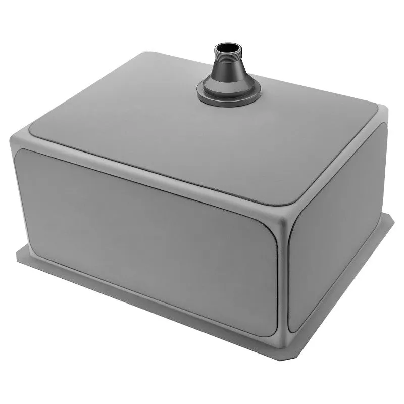 Vanguard 23" Single Basin Undermount Kitchen Sink with Opus Single-Handle Faucet in Brushed Nickel
