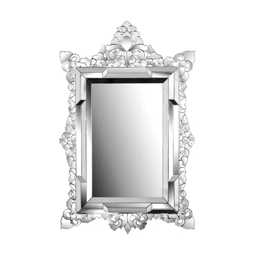 Venetian Design Extra Clear Venetian Mirror VD-787 | 41 X 31 Inches | Mirrors for Living Room | Made in India