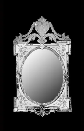Venetian Design Extra Clear Venetian Mirror VD-791 | 36 X 24 Inches | Mirrors for Living Room | Made in India