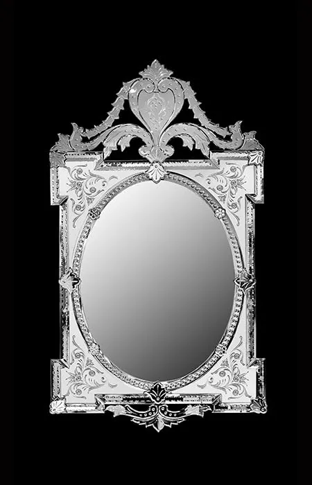 Venetian Design Extra Clear Venetian Mirror VD-791 | 36 X 24 Inches | Mirrors for Living Room | Made in India