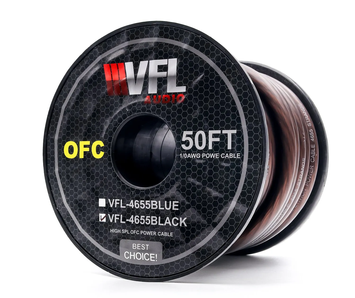 VFL 1/0 Gauge OFC Wire 50ft Roll