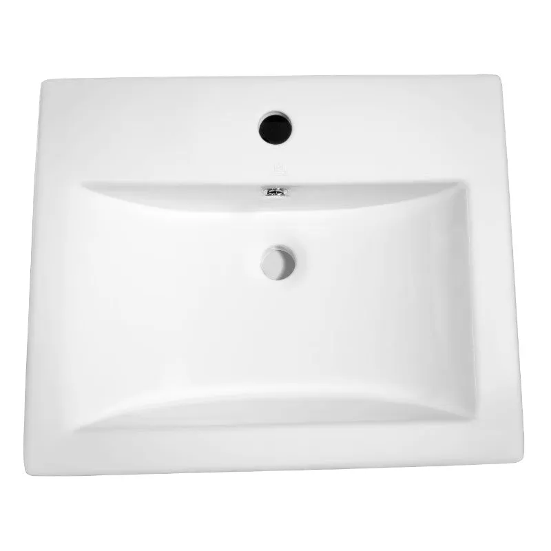 Vitruvius 20.5" Farmhouse Vessel Bathroom Sink in White