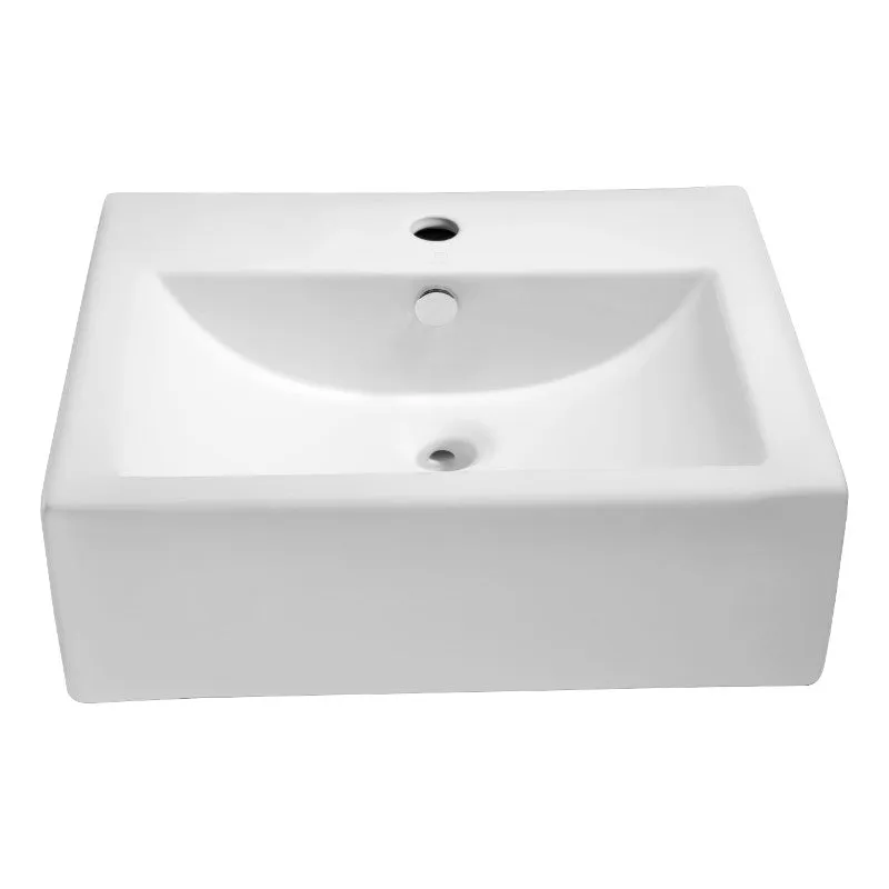 Vitruvius 20.5" Farmhouse Vessel Bathroom Sink in White
