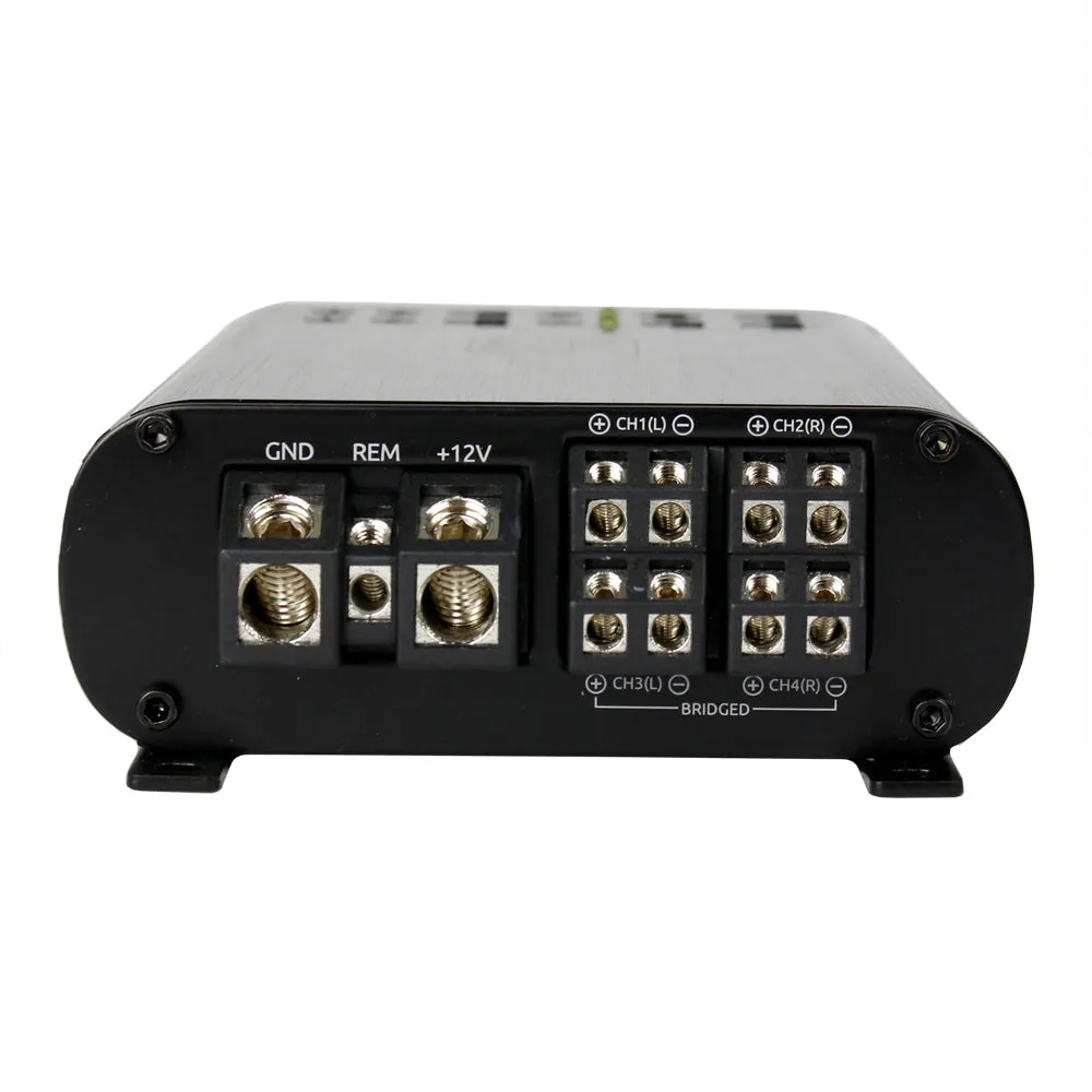 Wavtech Mini Series 300 Watt 4-Channel Amplifier w/Summing, 75 x 4 At 2 Ohms