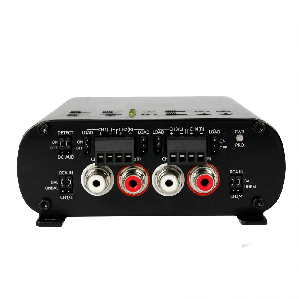 Wavtech Mini Series 300 Watt 4-Channel Amplifier w/Summing, 75 x 4 At 2 Ohms
