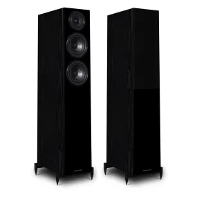 Wharfedale Diamond 12.3 Floor standing Speaker (pair) Oak Black