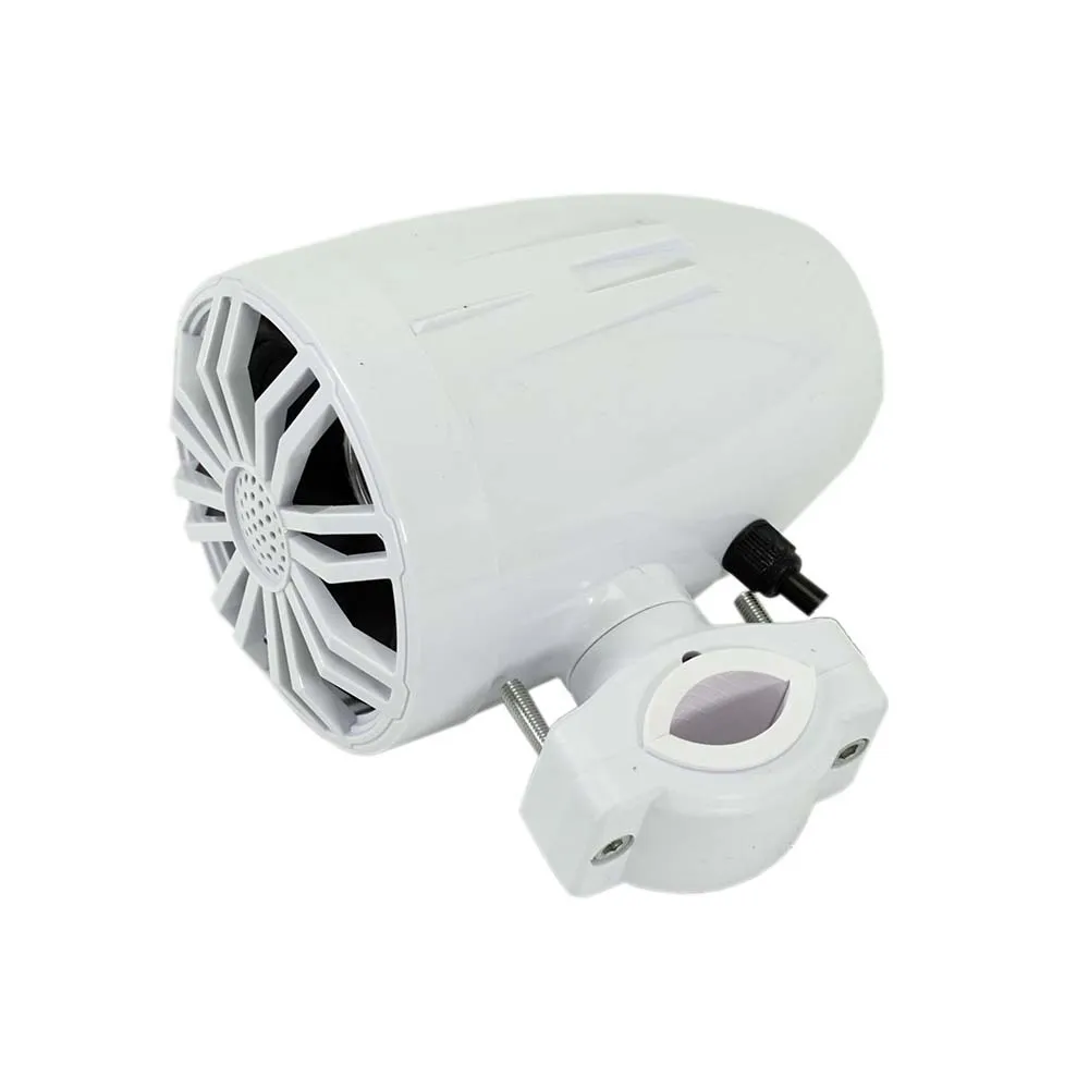 White 3.5" Waterproof Bluetooth Speakers for Powersports, Watercrafts, ATV Vehicles, Motorcycles, Golf Carts