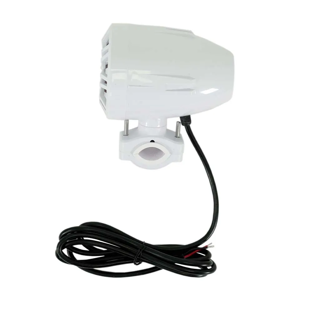 White 3.5" Waterproof Bluetooth Speakers for Powersports, Watercrafts, ATV Vehicles, Motorcycles, Golf Carts