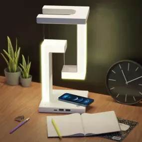 Wireless Charging Floating Table Lamp | Eye-Care LED Desk Light